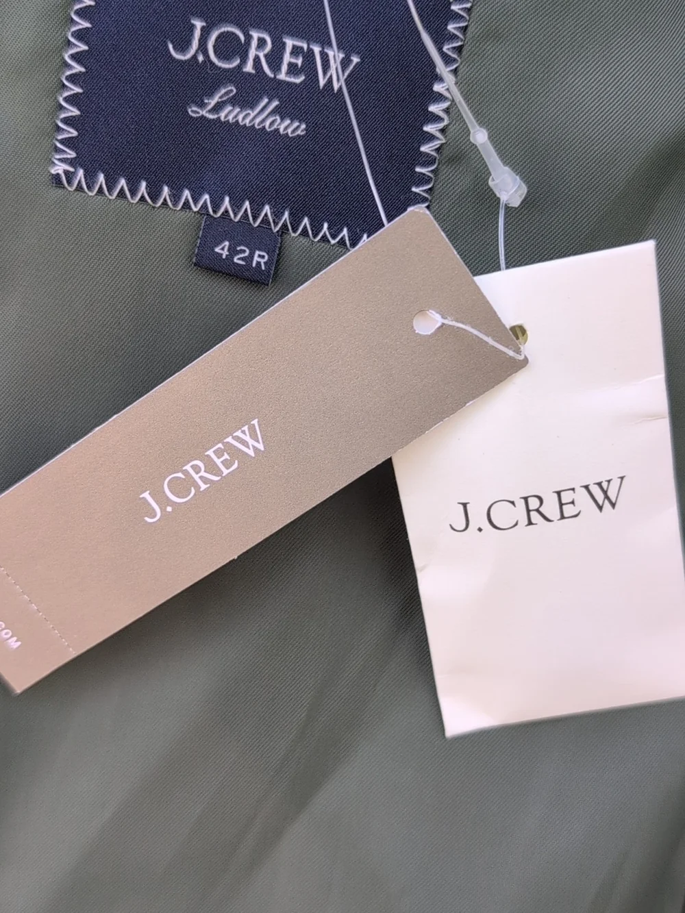 J Crew Ludlow Jacket Mens 42R Green Japanese Cotton Chino Sports Coat Blazer